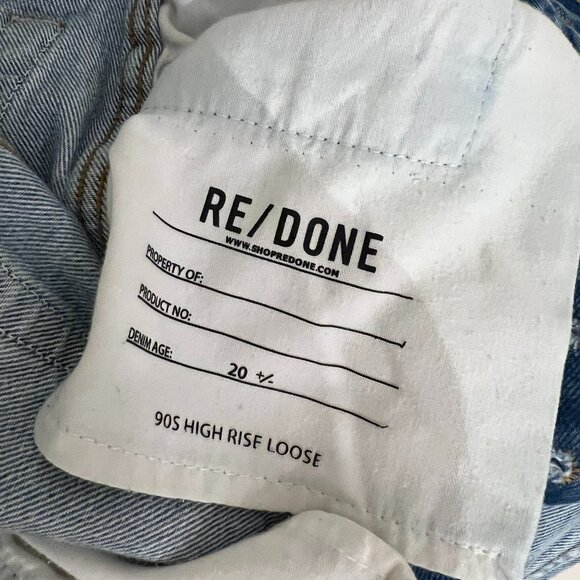 Re/Done High Rise 90s Jean - size 25 - Picture 6 of 6